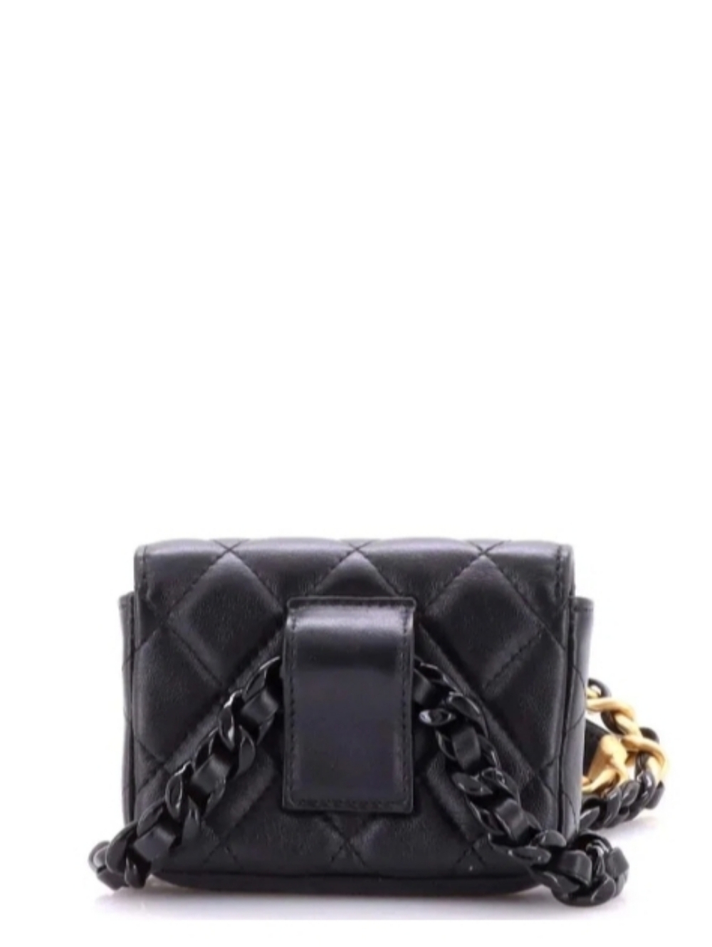 Like New! Authenticated Chanel Quilted Mini Camera Bag in Black Gold Hardware - Picture 4 of 9